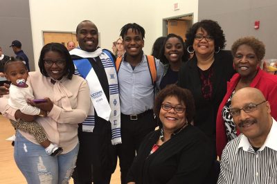 Louis Cameron ’16 (MA) and family