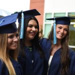 Class of 2017 Graduates Celebrating Prior to Undergraduate Ceremony