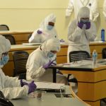 Students in a Forensics Science Lesson at Confratute 2017