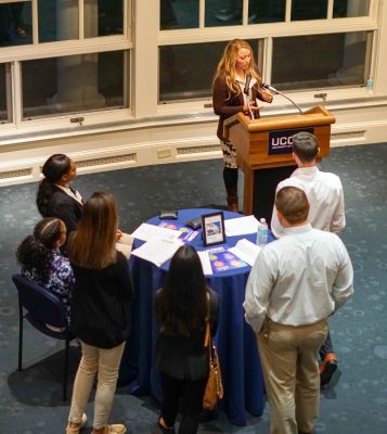Career Night in Sport keynote speaker Leigh Michaud
