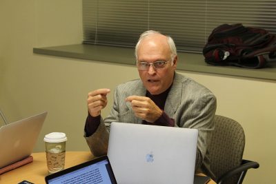 Associate Professor Michael Young teaching class