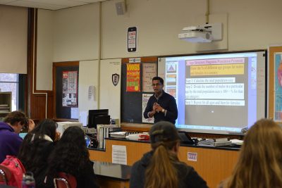 Sushruta Kunnenkeri in the classroom at NFA