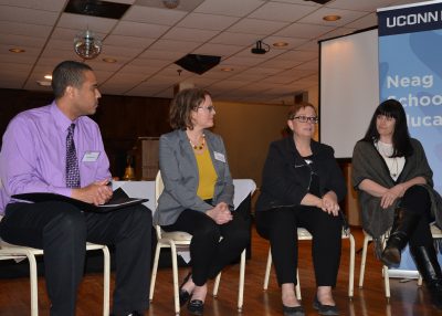 Panelists from the panel on "Addressing Childhood Trauma in School Settings."
