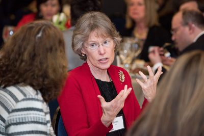 Sandy Bell at Alumni Awards Celebration in 2016