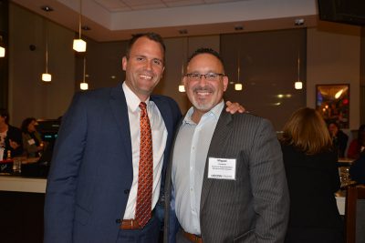 The fourth annual Educational Leadership Forum, hosted by UConn’s Neag School of Education, featured an evening of networking followed by a panel discussion focused on leadership for equity. The event was held in Hartford, Conn., at Spotlight Theatre. (Shawn Kornegay/Neag School) 