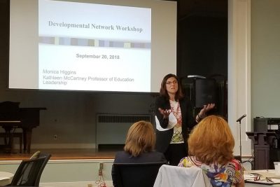 Jennie Weiner, co-author of The Strategy Playbook for Educational Leaders, presents at CAPSS Seminar.
