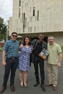 Joseph Abramo, Cara Bernard, William Cepeda, and David Moss in Puerto Rico. (Photo courtesy of Cara Bernard)