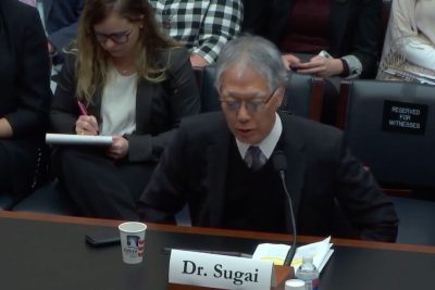 George Sugai testifying before the U.S. House of Representatives.