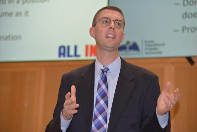 Christopher Wethje ’02 JD, human resources director for East Hartford (Conn.) Public Schools, has been active in Neag School's professional development efforts.