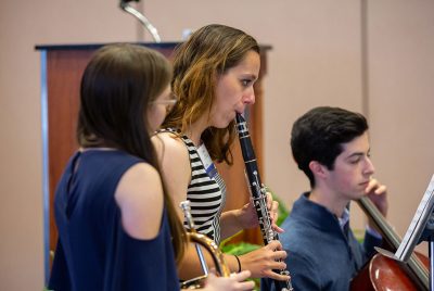 Music education students perform at the Neag School of Education's Scholarship Celebration.