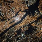 View of Manhattan from space.
