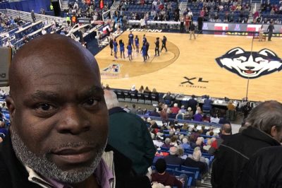 Sylvester Kent Butler at a UConn basketball game.