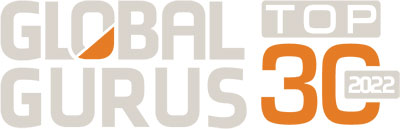 Global Gurus Top 30 2022 logo.